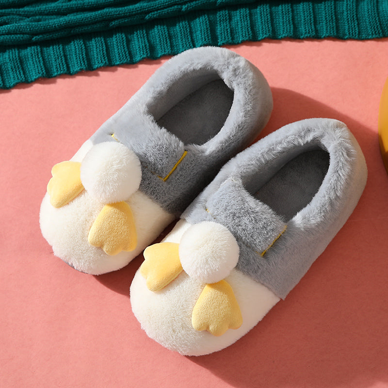 Chaussons cocooning femme et homme Douillet coloris gris clair