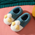 Chaussons cocooning en peluche Douillet coloris bleu marine